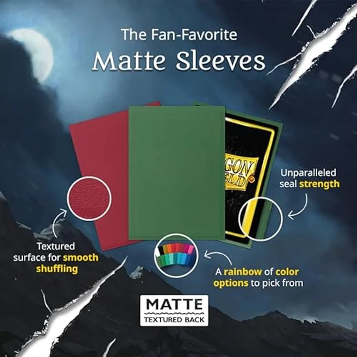 Dragon Shield Standard Size Matte Card Sleeves, 100 CT - Robuste Schutzfolie für TCG, passend für Pokemon, Flesh & Blood, One Piece & Magic The Gathering, Amethyst – Bild 4