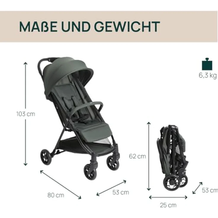 Chicco Urbino Kinderwagen, Zusammenklappbarer Buggy für 0-4 Jahre, Leicht und Transportabel, Verstellbare Fußstütze, Verdeck, Blau – Bild 2