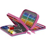 Step by Step XXL-Federmäppchen, 43-teilig, top organisiert, mit 3 Fächern, komplett bestückt, blau - Preisvergleich