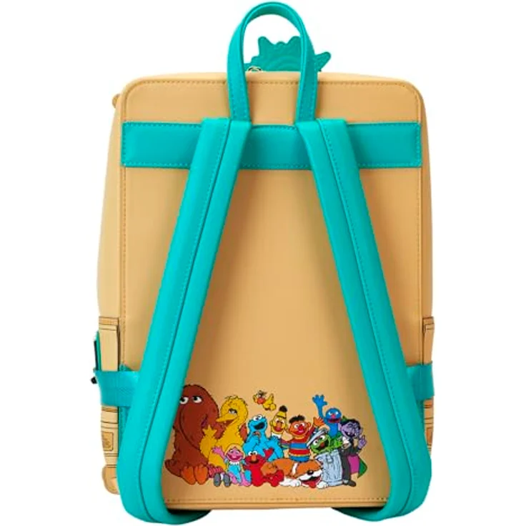 Loungefly Sesamstraße Ecke Rucksack, 30 cm, strapazierfähiges Polyester und PU-Leder, offiziell lizenziertes Produkt für Kinder – Bild 5