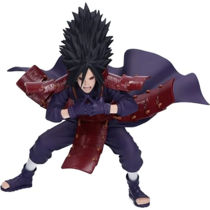 Banpresto Actionfigur Madara Uchiha, Naruto Shippuden, Vibration Stars, 13 cm, PVC, mehrfarbig, mit Basisständer, lizenziertes Sammlerstück – Bild 1