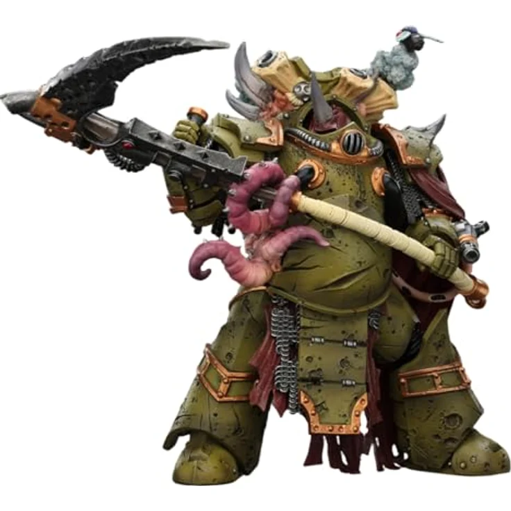 Joy Toy Warhammer 40k Actionfigur 1/18 Death Guard Deathshroud Terminator 2, 14 cm mit Manreaper und Plaguespurter Gauntlet – Bild 3