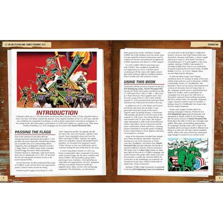 Sonstige Verlage G.I. Joe Roleplaying Game Hawk's Personnel Files Sourcebook, Rollenspiel-Quellenbuch mit 64 Statistiken und neuen Charakteroptionen für die goldene Ära von G.I. Joe – Bild 4