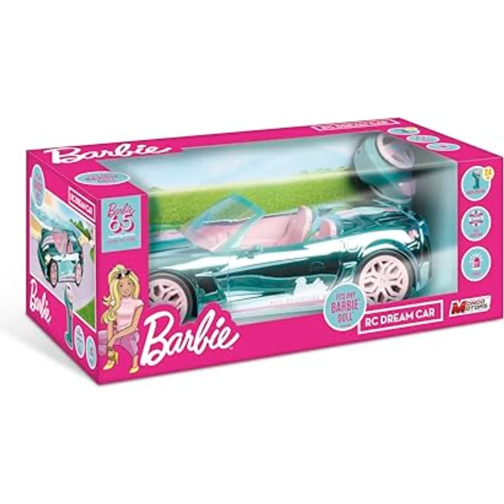 Mondo Motors - Barbie Dream Car 65th Anniversary - 2.4 GHz - ferngesteuertes Modell im Maßstab 1:14 - Leuchtende Scheinwerfer – Bild 2