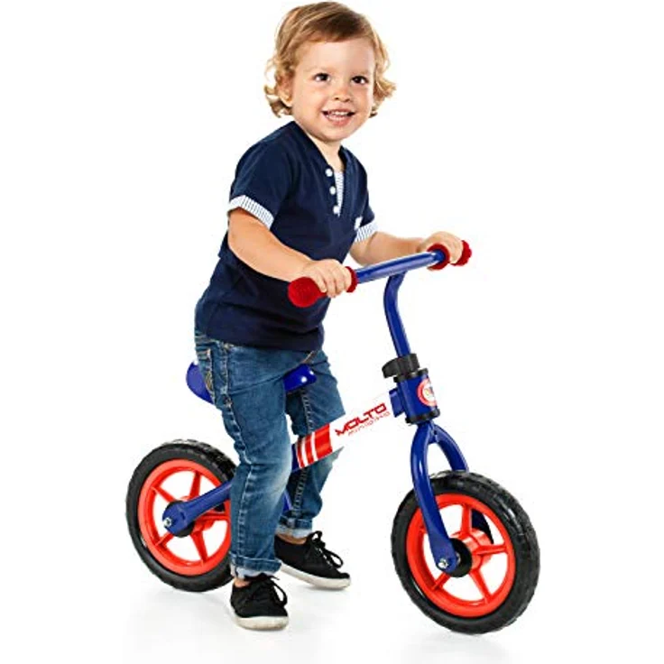 M MOLTO Bicicleta Balance-Fahrrad, robustes Laufrad mit verstellbarem Lenker und Sitz, blau, Größe M – Bild 2