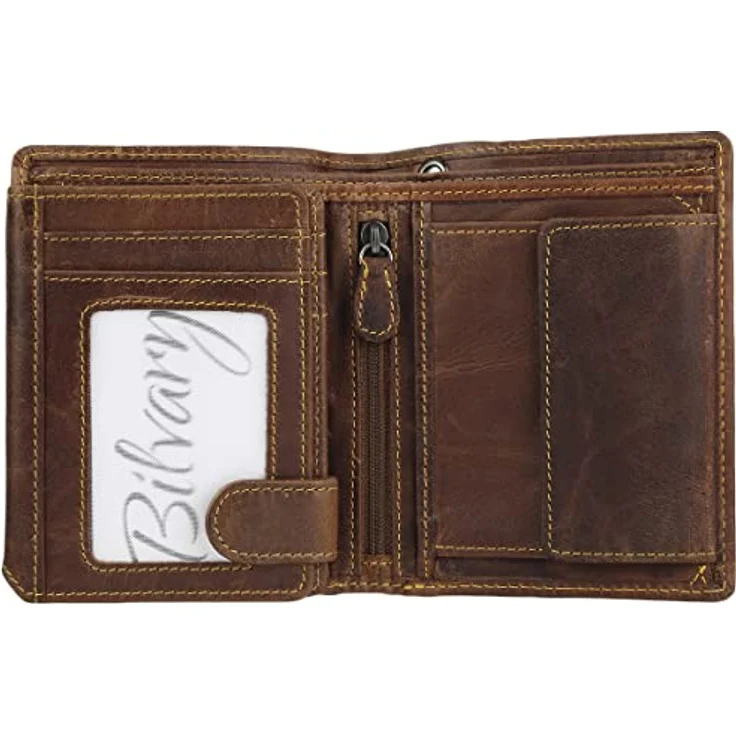 Greenburry Vintage Cafe-Racer Geldbörse RFID Leder 9,5 cm – Bild 2