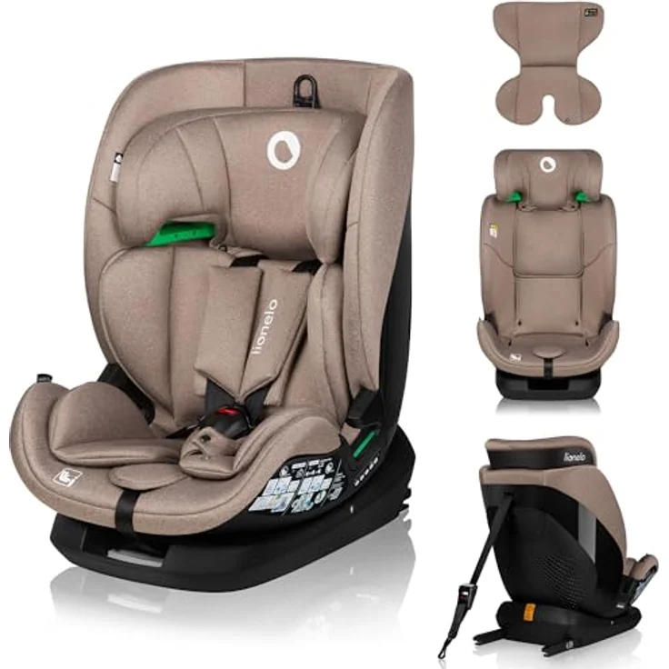 lionelo Autokindersitz LAVENDER I-SIZE, i-Size/9-36kg/ISOFIX/Breiter Einstellbereich, blau – Bild 2