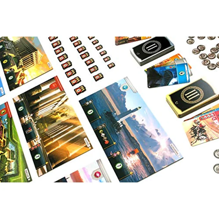 Repos Production 7 Weltwunder, Brettspiel (polnische Edition 2020) für 3-7 Spieler, strategisches Familienspiel, ab 10 Jahren, Spielzeit 30 Min. – Bild 5