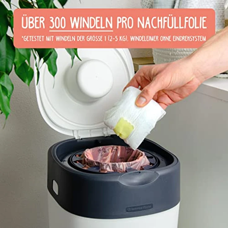 OLALAO Nachfüllfolie für Windeleimer 8-Pack, kompatibel mit Tommee Tippee Twist & Click, geruchlos und ressourcensparend – Bild 5