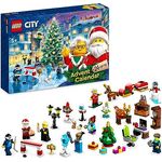 LEGO 60381 City Adventskalender 2023, Weihnachtskalender mit 24 Geschenken inkl. Weihnachtsmann- und Rentier-Figuren plus Winterwunderland-Spielmatte, Weihnachtsgeschenk für Kinder, Jungen, Mädchen