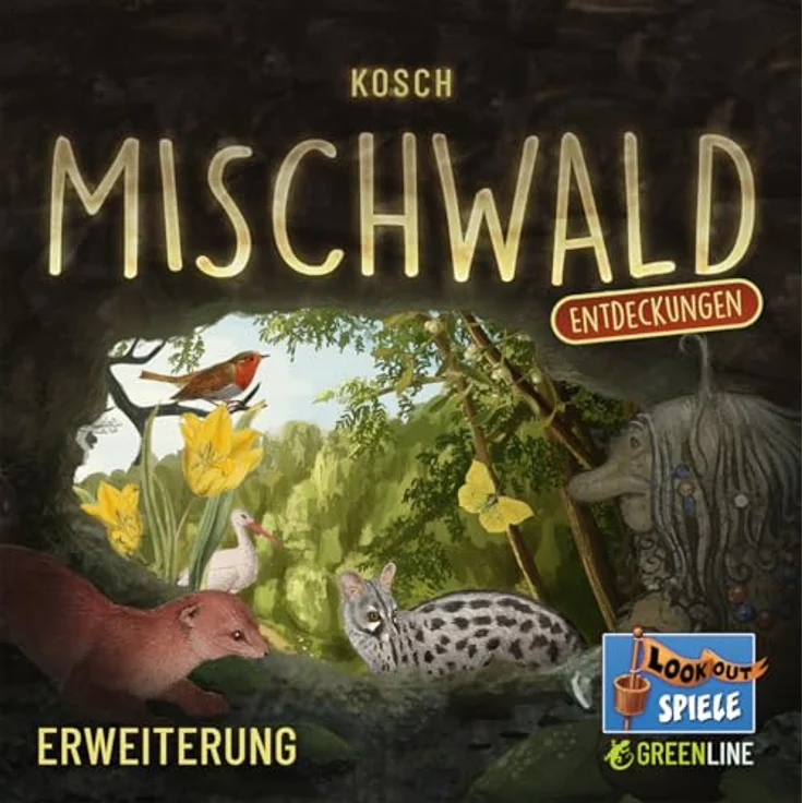 Lookout Mischwald – Entdeckungen, Erweiterung für 1-5 Spieler, 55 neue Karten, Automa-Deck, ab 10 Jahren, Deutsch – Bild 2