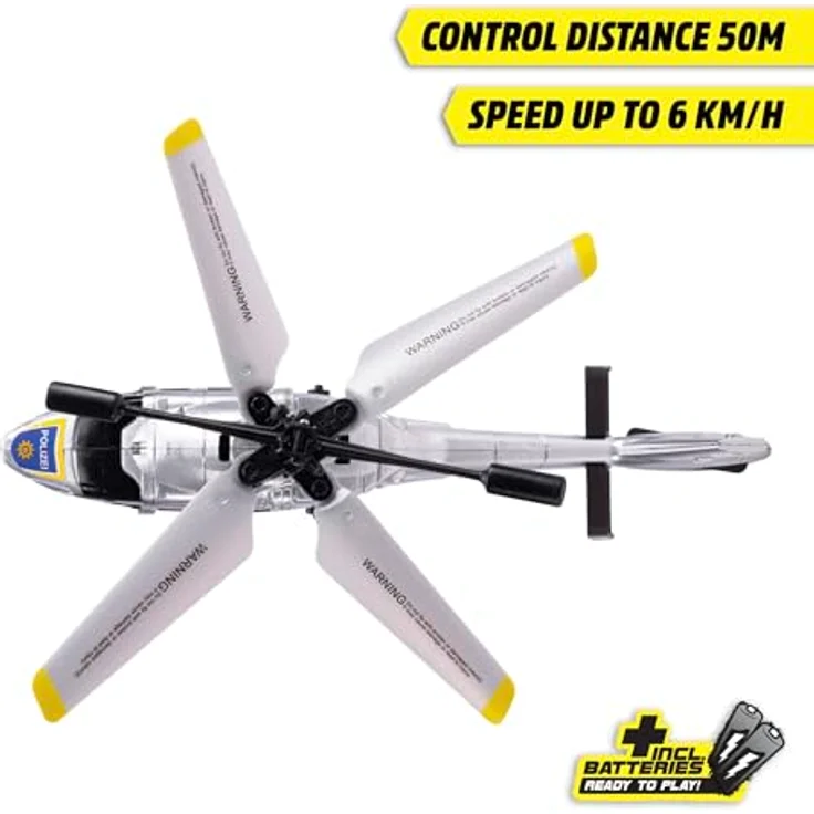 Dickie Toys RC Police Helicopter, RTR, mit Licht- und Soundeffekten, blau – Bild 5