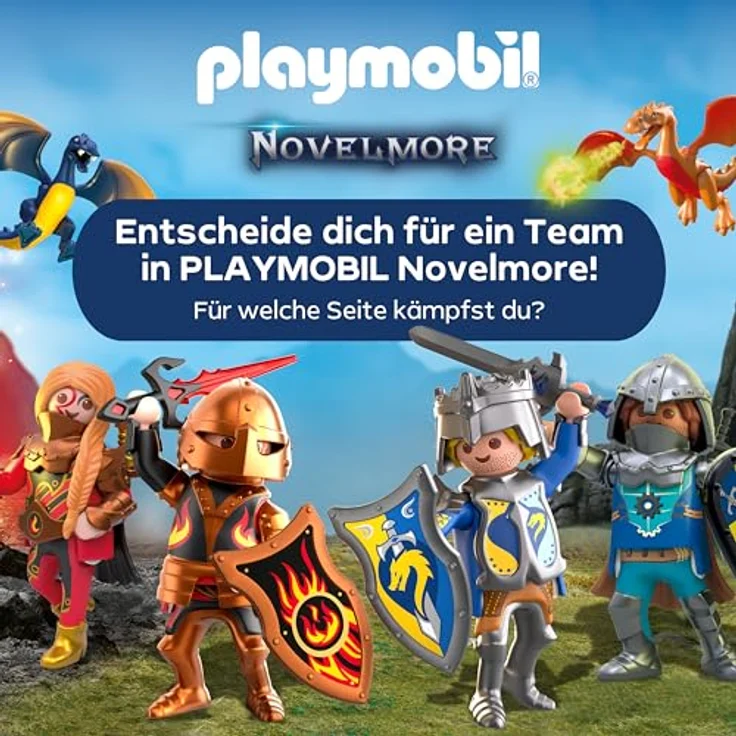 PLAYMOBIL 71797 Schlossgespenst und Ritter, Abenteuer-Set aus der Novelmore-Serie mit Schatzkarte und Edelsteinen – Bild 7