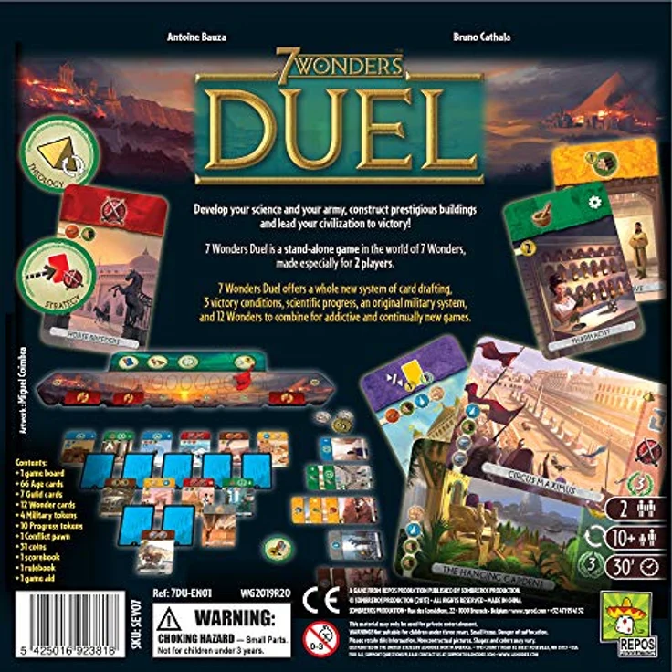 Repos Production UNBOX Now, 7 Wonders Duel , Board Game , Ages 10+ , 2 Players , 30 Minutes Playing Time – Bild 3