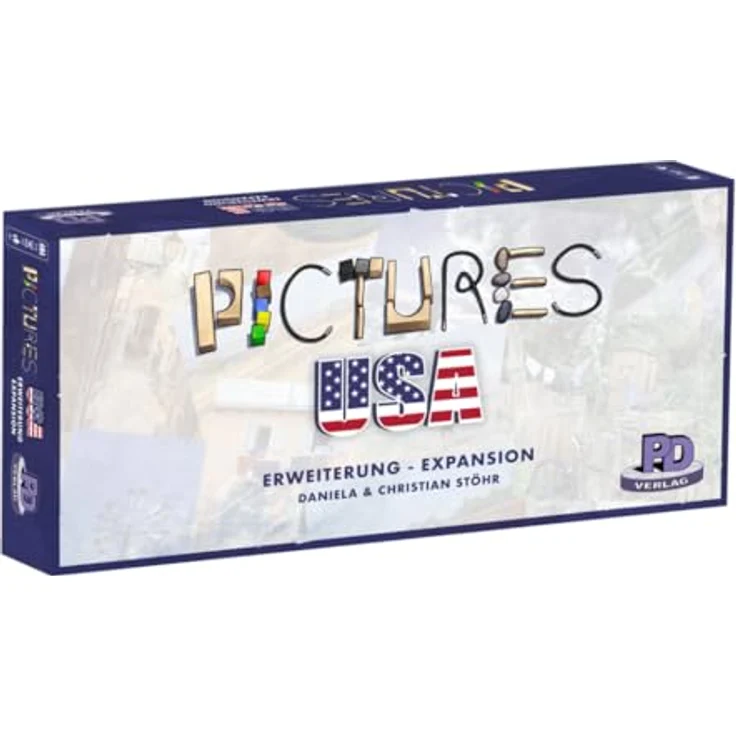 PD-Verlag PDV05005 Pictures – USA [Erweiterung], Familienspiel aus Holz – Bild 2
