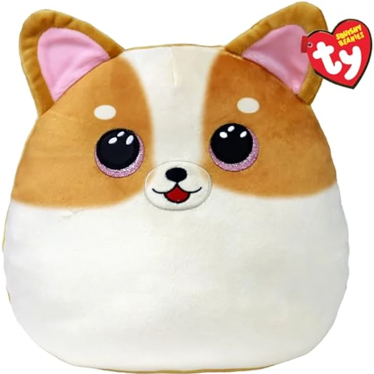 TY Tanner Hund Squish a Boo 14 Zoll - Kuscheltier für Kinder, superweich - Sammelbare Stoffteddy in lebendiger Auswahl der Beanie Boo Charaktere, blau – Bild 1