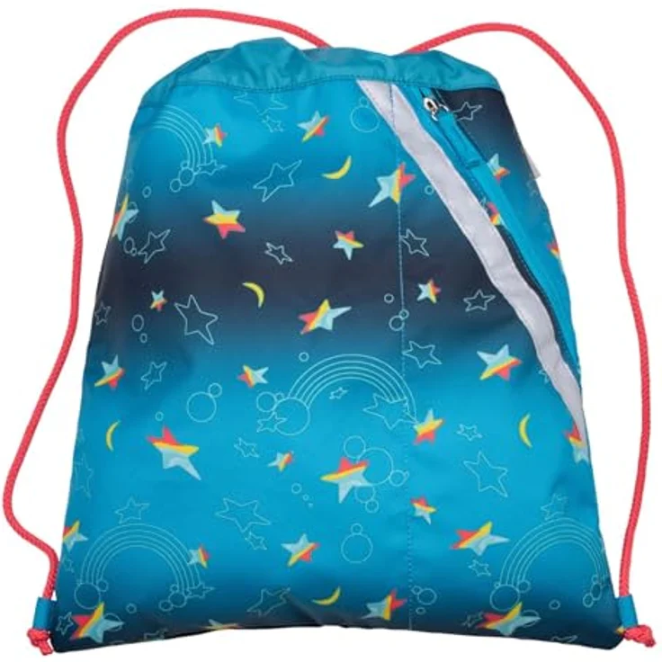 DerDieDas® Schulranzen ErgoFlex Tiny LED Set Rainbow Star, stabil und ergonomisch mit Wechselbuttons und befülltem Schüleretui – Bild 4