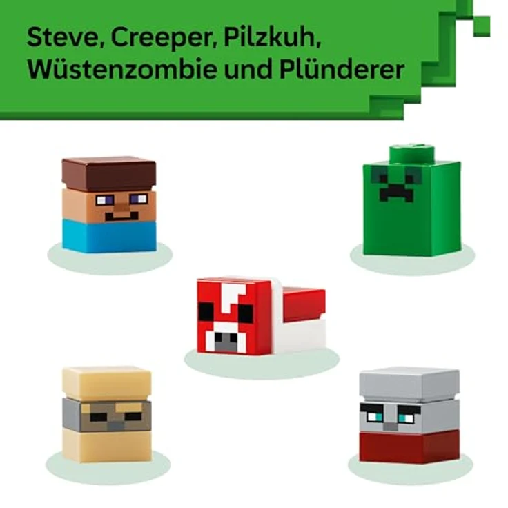 LEGO Minecraft Mini-Biome 21589, DIY Deko Set mit 5 Mikrofiguren und 5 abnehmbaren Biomen, kreatives 3D Puzzle für Gamer ab 12 Jahren – Bild 5