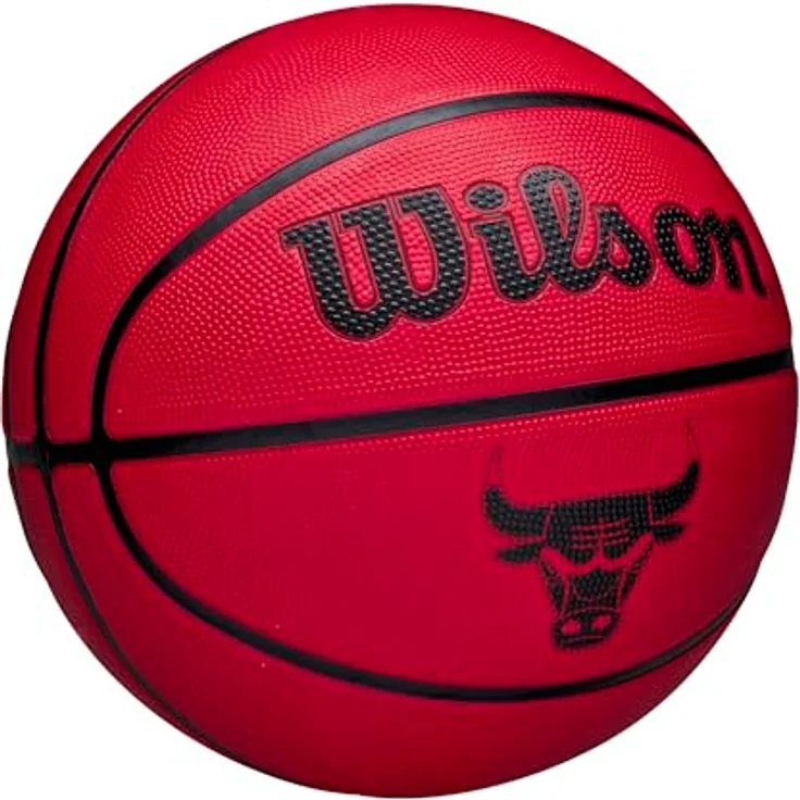 Wilson NBA Team Tribute Solid Basketball, Chicago Bulls, dreischichtige Konstruktion mit integriertem Design – Bild 2