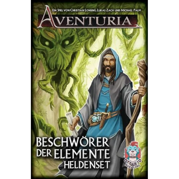 Ottavio Aventuria – Beschwörer der Elemente, Heldenset für 1-6 Spieler, strategisches Kennerspiel mit 70 Karten und Sidequest, Deutsch, 12+ Jahre – Bild 2