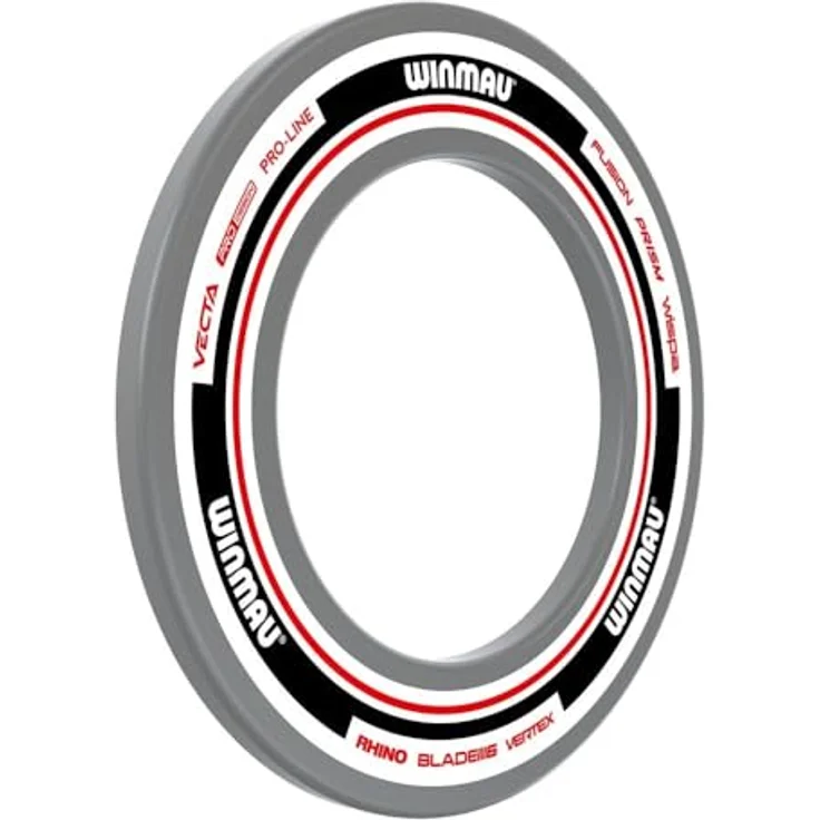 Winmau Winwau Auffangring "Advance - 4453", Dart Zubehör zum Schutz der Wand, weiß/rot – Bild 3