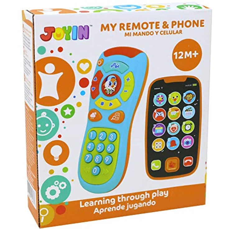 JOYIN Mein Lernen Fernbedienung und Telefon-Bundle mit Musik, Spaß, Smartphone Spielzeug für Baby, Säuglinge, Kinder, Jungen oder Mädchen, Geburtstagsgeschenke – Bild 9