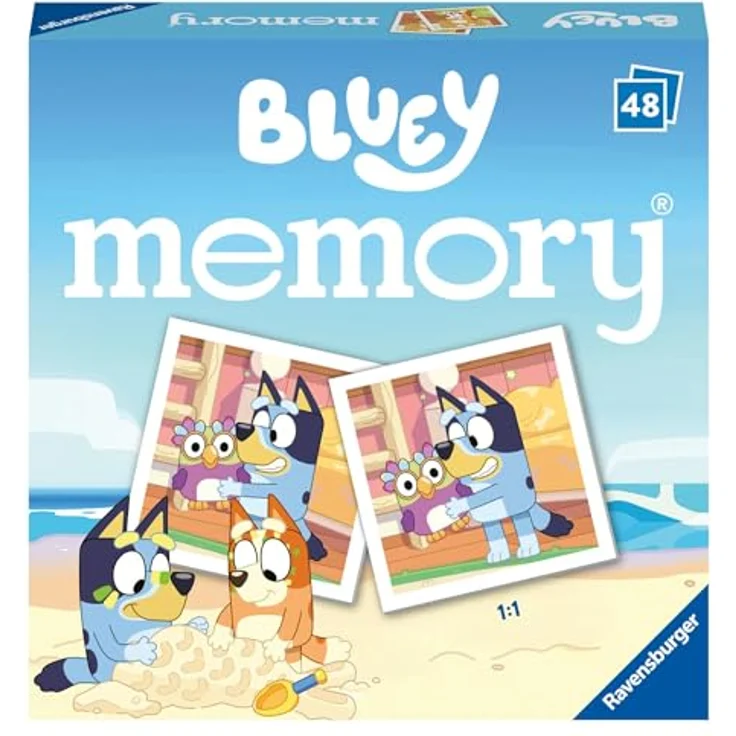 Ravensburger Spiel Mini Memory® Bluey 48 Bildkarten Konzentrationsförderung Kinderspiel – Bild 2