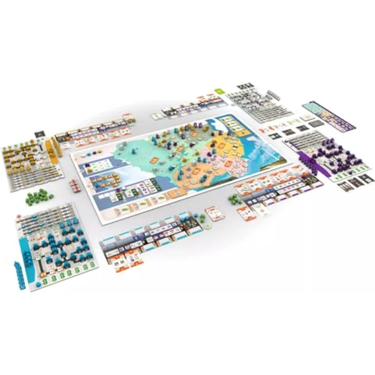 Skellig Games 0048-0026-01 Brettspiel, bunt - Kenner- und Expertenspieler + strategische Herausforderung + Verzahnung zahlreicher Mechanismen + aktuelles Thema + Artwork von Ian O'Toole – Bild 4