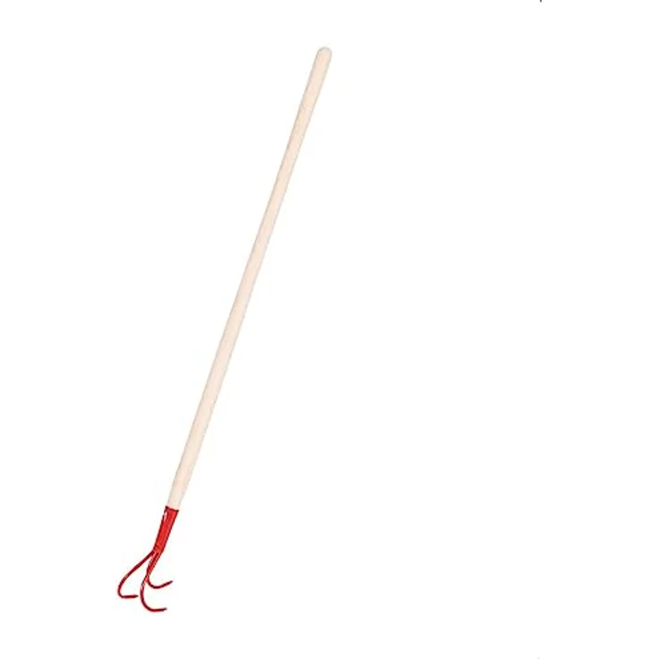 Galaflor Kindergrubber aus Metall mit 76 cm Holzstiel, 3 Zinken für einfaches Lockern und Durchlüften der Erde – Bild 2