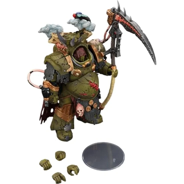 Joy Toy Warhammer 40k Actionfigur 1/18 Death Guard Deathshroud Terminator 1, 14 cm mit Manreaper und Plaguespurter Gauntlet, detailreich und beweglich – Bild 6