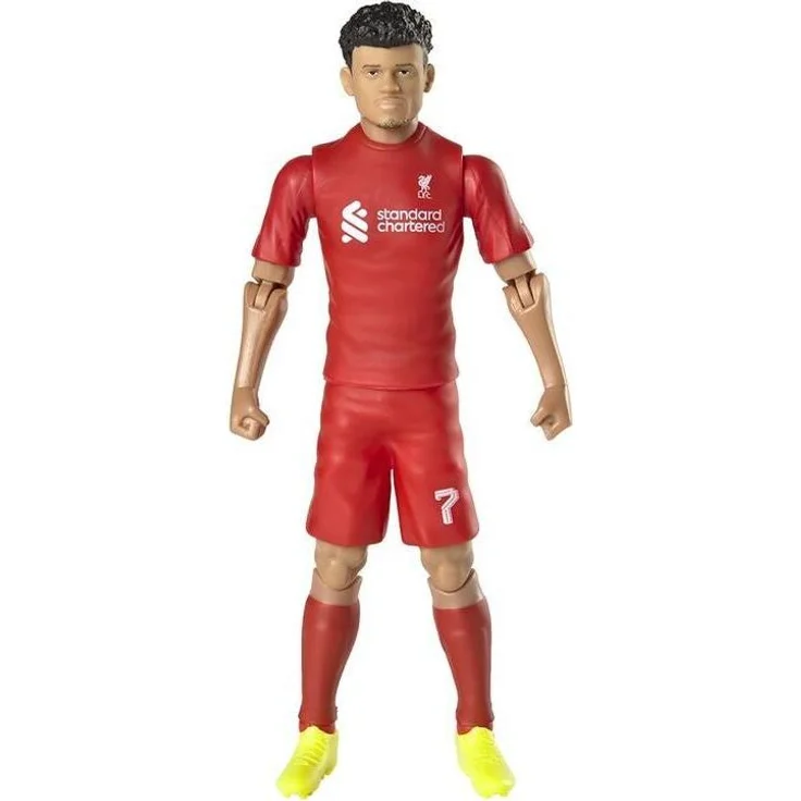 Banbo Toys Liverpool Football Club Luis Diaz Actionfigur, 20 cm mit realistischen Details und dynamischen Action-Posen