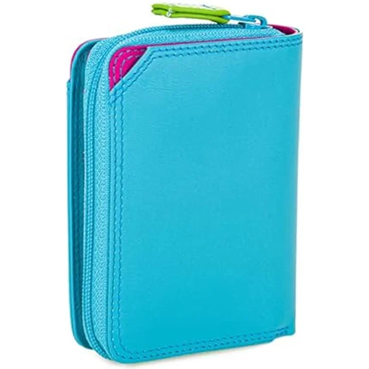 Mywalit Small Wallet Kinderportemonnaie aus 100% Leder, 10 cm, blau – Bild 2