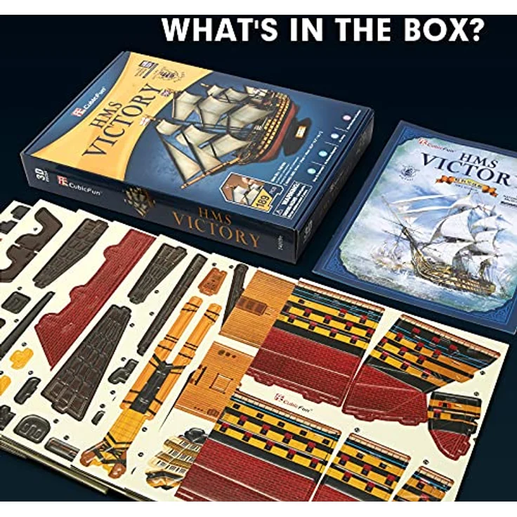 3D Puzzles große HMS Victory Segelschiff Modellbausatz Schiff Segelboot Modell Kits, Segelboot Schiffsset für Erwachsene für Erwachsene und Jugendliche Spielzeug, 189 Stück – Bild 8