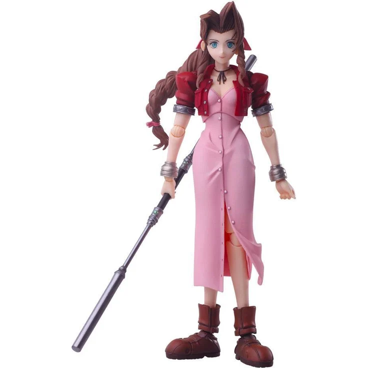 Square Enix Final Fantasy VII Bring Arts Actionfigur Aerith Gainsborough, 14 cm, detailgetreu mit austauschbaren Händen und Display-Ständer