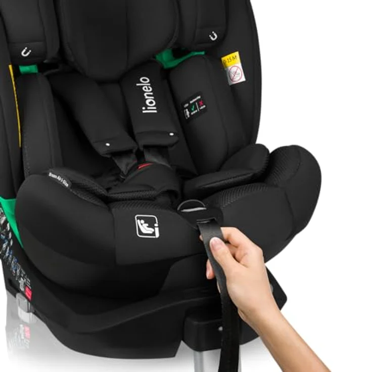 lionelo Autokindersitz BRAAM AIR I-SIZE, i-Size 4-in-1 Kindersitz mit eingebautem Ventilator, 360° drehbar – Bild 3