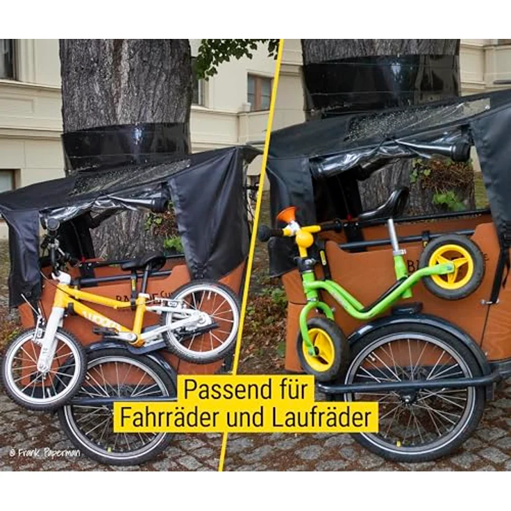 Frank Paperman Fahrradlastenanhänger Kinderfahrrad-Halterung Lastenrad Transporthaken Babboe, Bakfiets, Muli, Laufrad - Robuste Kinderfahrrad-Halterung für Lastenräder – Bild 3
