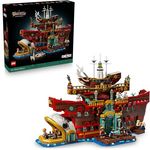 LEGO ONE Piece - Das Baratie schwimmende Restaurant - Modell mit detailliertem Innenraum & 10 Minifiguren, inkl. Ruffy, Nami & Sanji - Spielzeug für Erwachsene - 75640