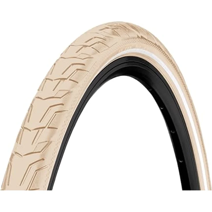 Continental Ride City Drahtreifen 26x1.75 E-25 Reflex, Creme, geeignet für City-, Trekking- und E-Bikes