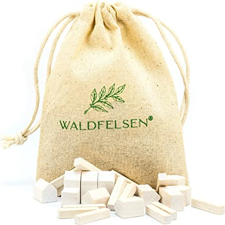 Waldfelsen® Holzfiguren für Die Siedler, 4 Städte, 5 Siedlungen und 15 Straßen, handgefertigt aus Massivholz, weiß – Bild 3