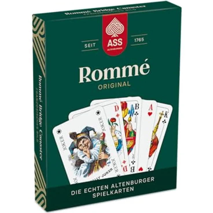 ASS Altenburger 10045037-0001 FSC Rommé, französisches Bild, White, nachhaltig und umweltfreundlich hergestellt