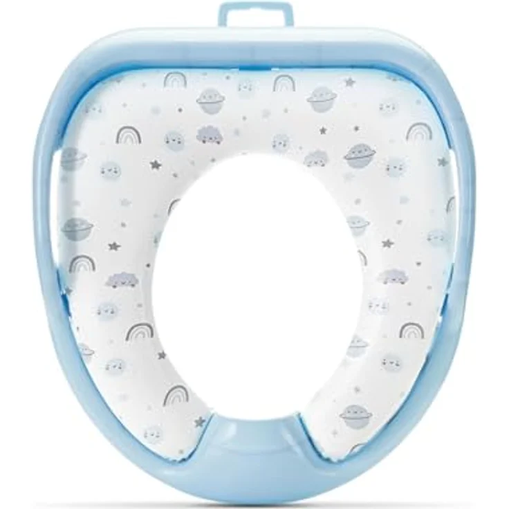 Lorelli Baby-Toilettensitz weich mit Handgriffen, 6 cm, gepolstert, mit Spritzschutz, ab 18 Monaten – Bild 3