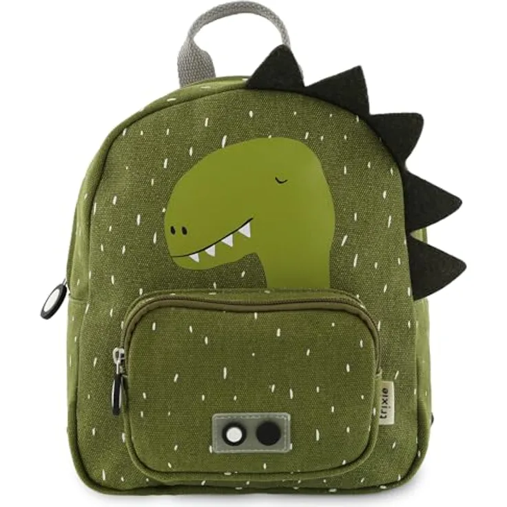 Trixie Baby Rucksack Dino grün Mr. Dino, Kindergartenrucksack mit Dinosaurier-Design