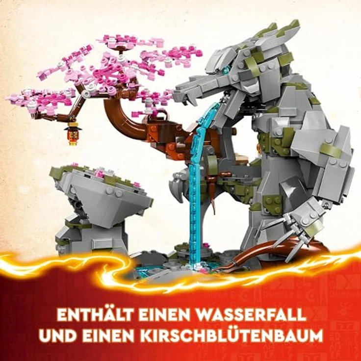 LEGO NINJAGO Drachenstein-Tempel Drachen-Spielzeug mit 6 Ninja-Figuren, großes Set zum Bauen und Spielen, Geschenk zum Geburtstag, ab 13 Jahren 71819 – Bild 3