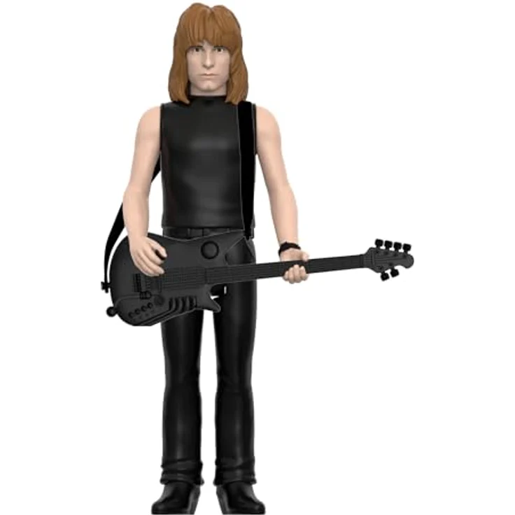 Super7 Spinal Tap Reaktionsfiguren Wave 02 - Nigel Tufnel, Actionfigur 9,5 cm mit schwarzem Gitarrenzubehör, None More Black – Bild 3