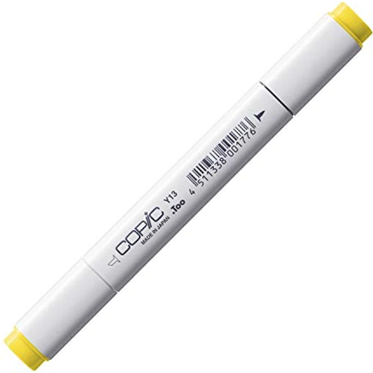 Copic Classic Marker Typ Y - 13, Lemon Yellow, professioneller Layoutmarker mit dualem Spitzensystem, schnelltrocknender und wischfester Tinte – Bild 1