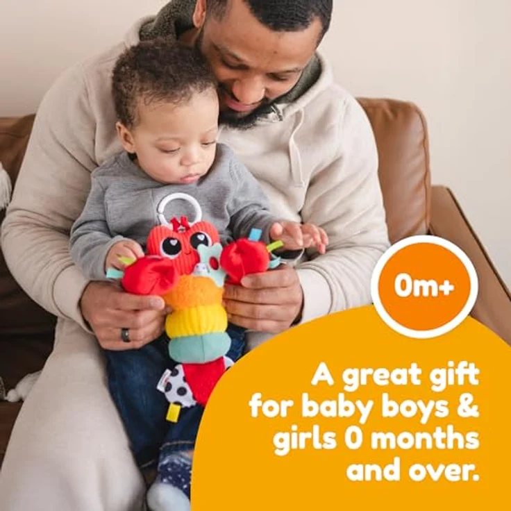 Lamaze Clip & Go Hummer Liam, Plüschfigur mit Befestigungsring, beweglichen Scheren und Beißring – Bild 5
