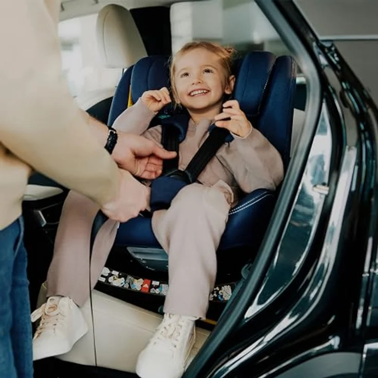 lionelo Autokindersitz BASTIAAN ONE i-SIZE, 4-in-1 Kindersitz mit 360 Grad Drehung, ab Geburt bis 12 Jahren, 0-36 kg, (Set) - Schwarz – Bild 2