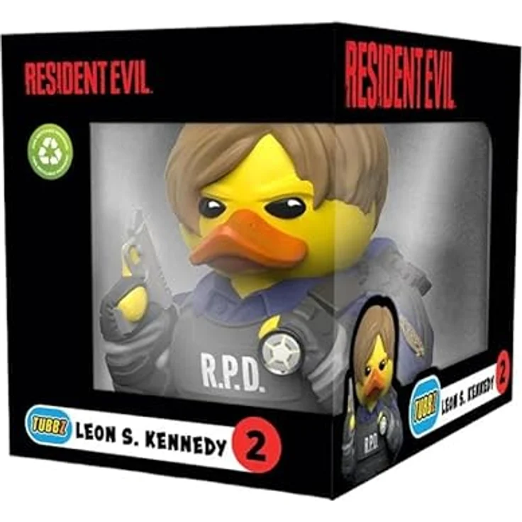 TUBBZ Box-Ausgabe Leon S. Kennedy Sammler-Vinyl-Gummiente Figur - Resident Evil Merchandise - 9 cm groß – Bild 2