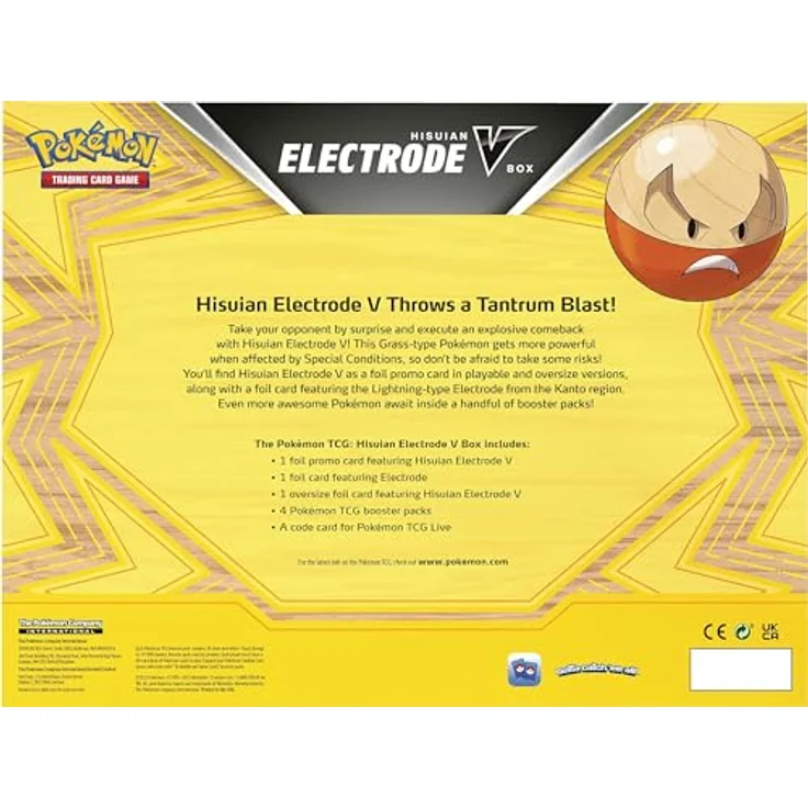Pokémon Hisuian Electrode V Collection Box - EN, Spielbare Folien-Promo-Karte, übergroße Folienkarte inklusive – Bild 2