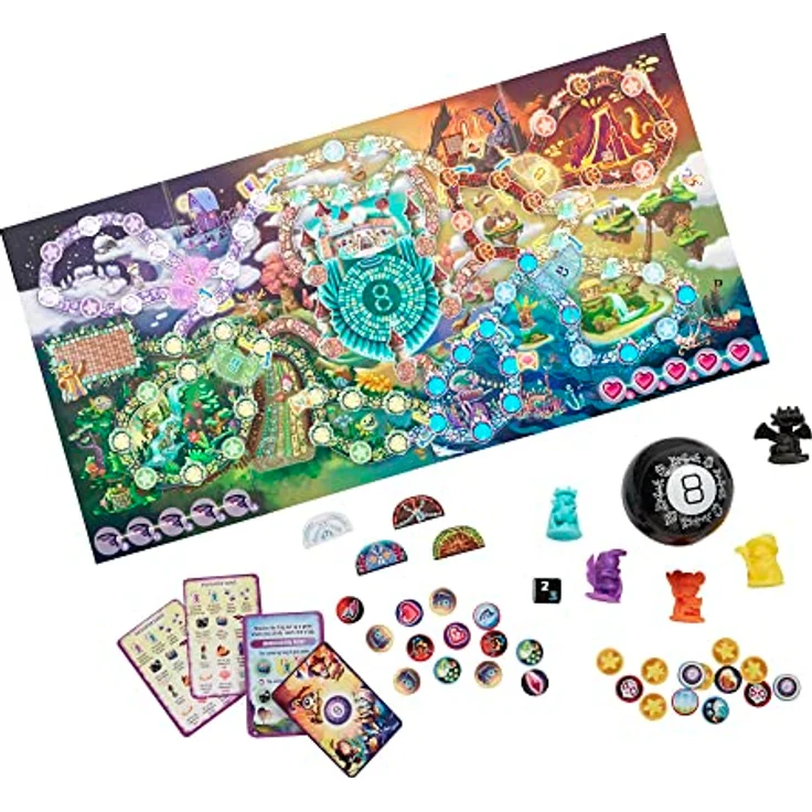 Mattel Games Magic 8 Ball Epopée Magique (Französische Version), Kooperationsspiel für die ganze Familie, Ab 7 Jahren – Bild 2